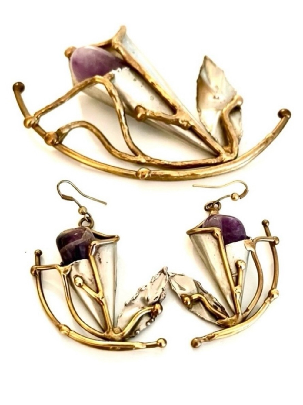 Rare Jutra Brutalist Jewellery Set